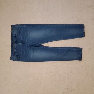 Universal Standard - Seine Mid Rise Skinny Jeans 27 Inch - Distressed Blue - 16